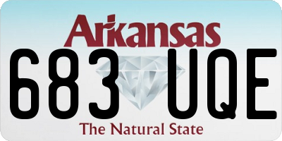 AR license plate 683UQE