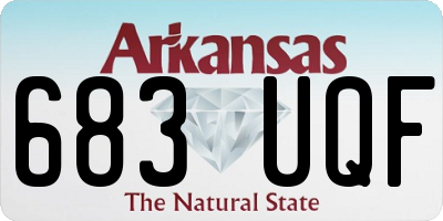 AR license plate 683UQF