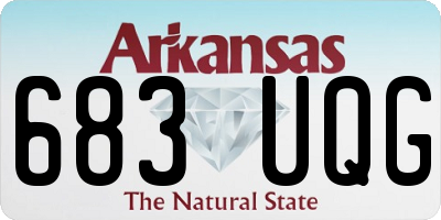 AR license plate 683UQG