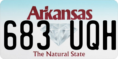 AR license plate 683UQH