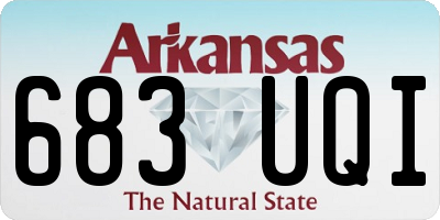 AR license plate 683UQI