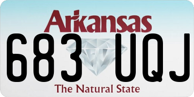 AR license plate 683UQJ