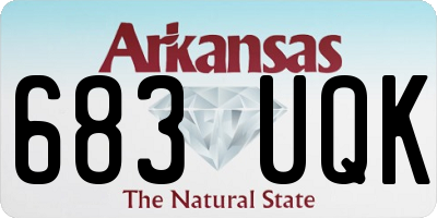 AR license plate 683UQK
