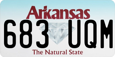 AR license plate 683UQM