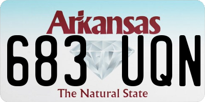 AR license plate 683UQN