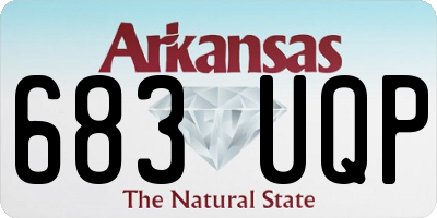 AR license plate 683UQP