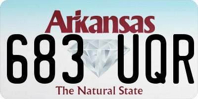 AR license plate 683UQR