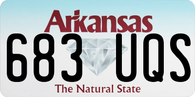 AR license plate 683UQS