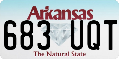 AR license plate 683UQT