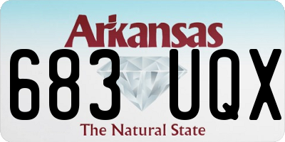 AR license plate 683UQX