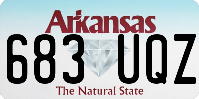AR license plate 683UQZ