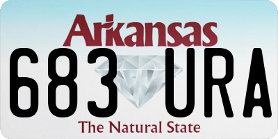 AR license plate 683URA