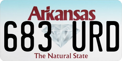 AR license plate 683URD