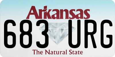 AR license plate 683URG