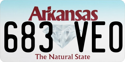 AR license plate 683VEO
