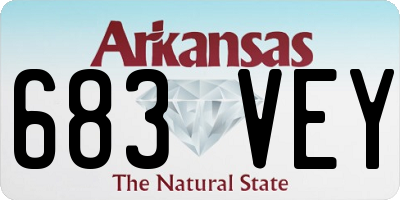 AR license plate 683VEY
