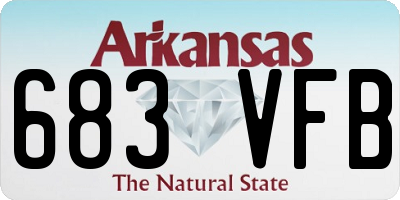 AR license plate 683VFB