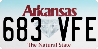 AR license plate 683VFE