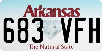 AR license plate 683VFH