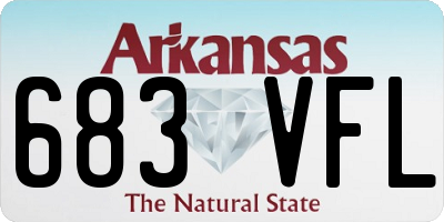 AR license plate 683VFL