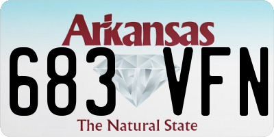 AR license plate 683VFN