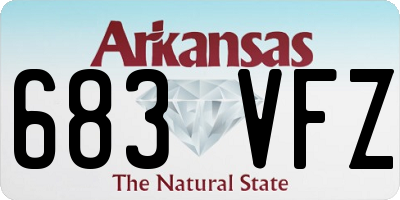 AR license plate 683VFZ