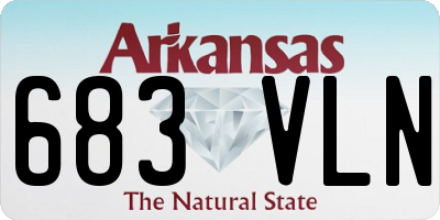 AR license plate 683VLN