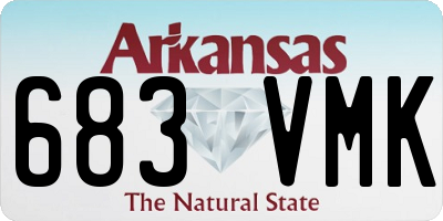 AR license plate 683VMK