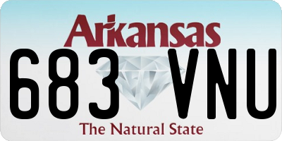 AR license plate 683VNU
