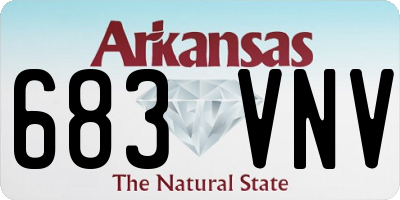 AR license plate 683VNV