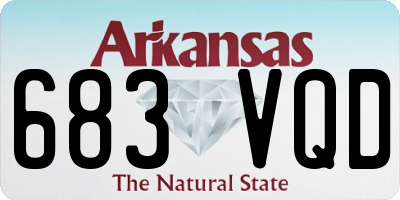 AR license plate 683VQD