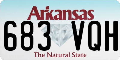 AR license plate 683VQH