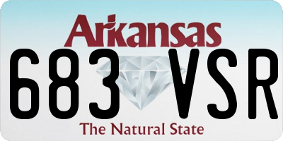 AR license plate 683VSR