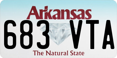 AR license plate 683VTA