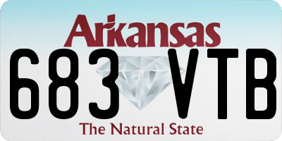 AR license plate 683VTB