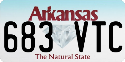AR license plate 683VTC