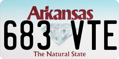 AR license plate 683VTE