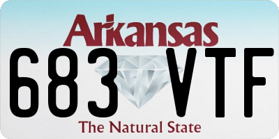 AR license plate 683VTF