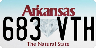 AR license plate 683VTH