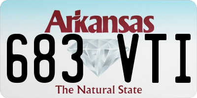 AR license plate 683VTI