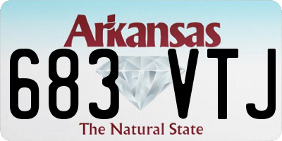 AR license plate 683VTJ