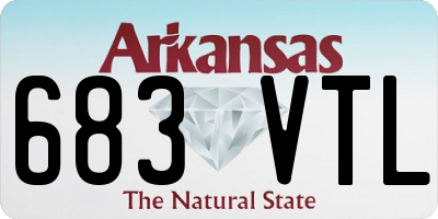 AR license plate 683VTL