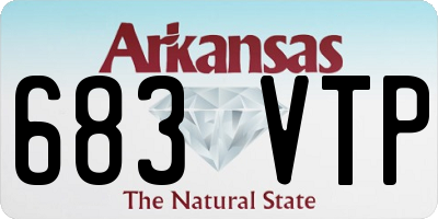 AR license plate 683VTP