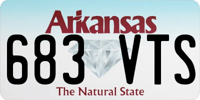 AR license plate 683VTS