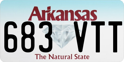 AR license plate 683VTT