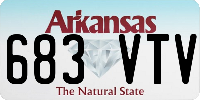 AR license plate 683VTV