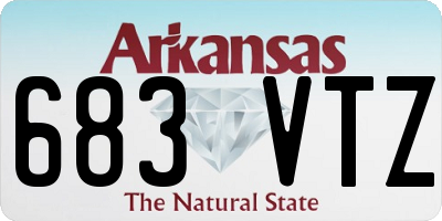 AR license plate 683VTZ