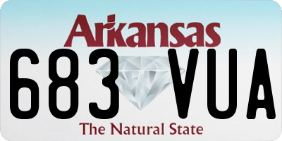AR license plate 683VUA