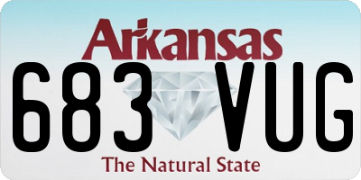 AR license plate 683VUG