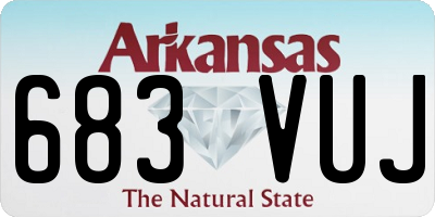 AR license plate 683VUJ